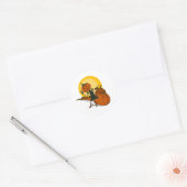 Spooky Jack o Lantern  Halloween Sticker (Envelop)