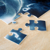 Spooky Jack-o-Lantern Jigsaw Puzzle Legpuzzel (Zijkant)