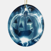 Spooky Jack-o-Lantern Keramisch Ornament (Links)