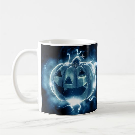 Spooky Jack-o-Lantern Koffiemok (Links)