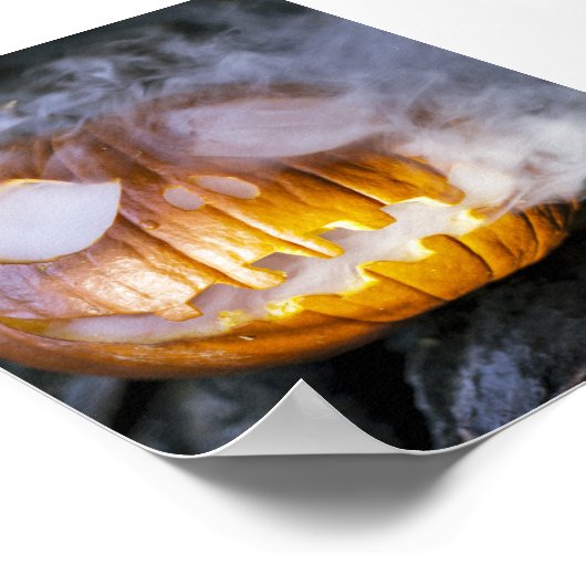 Spooky Jack-o-lantern Poster (Hoek)