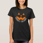 Spooky Jack O Lantern Pumpkin Face Halloween T-shirt (Voorkant)