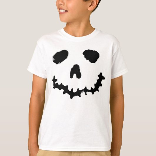 Spooky Jack-o-lantern Pumpkin Face Sweater T-shirt (Voorkant)