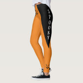 Spooky Jack O Lantern Pumpkin Oranje Halloween Leggings (Links)