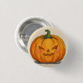 Spooky Jack O' Lantern Ronde Button 3,2 Cm (Voorkant /achterkant)