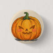 Spooky Jack O' Lantern Ronde Button 3,2 Cm (Voorkant)