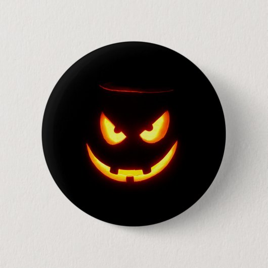 Spooky Jack O Lantern Ronde Button 5,7 Cm (Voorkant)