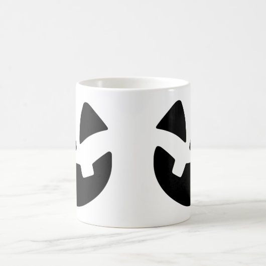 Spooky Jack-o'-Lantern Silhouette Halloween Mok (Center)