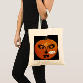 Spooky Jack-O-Lantern Trick or treat Canvas tas (Voorkant (product))
