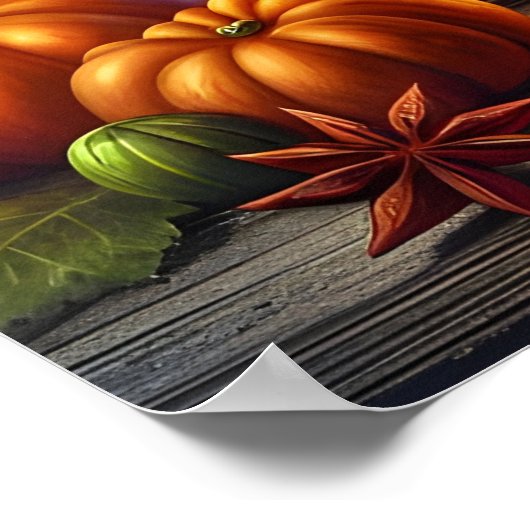 Spooky Jack-O-Lanterns met kabouter, schedel en vl Poster (Hoek)