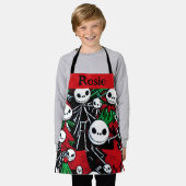 Spooky Jack O'Lantern Kerstmis Schort (Gedragen)