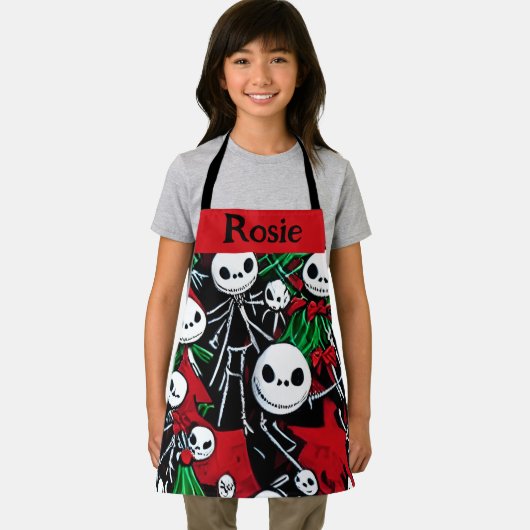 Spooky Jack O'Lantern Kerstmis Schort (Insitu)