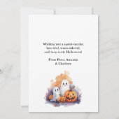 Spooky Jack O'Lanterns Bats Ghosts Halloween Kaart (Achterkant)