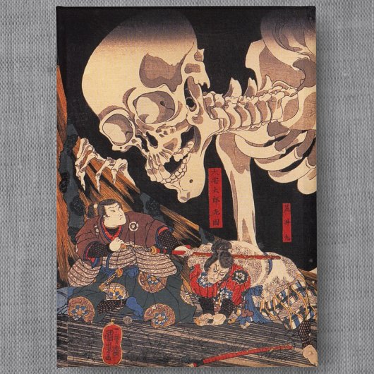 Spooky Japanese Skeleton -  Yokai Monster Button