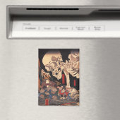 Spooky Japanese Skeleton -  Yokai Monster Magneet (Insitu (Vaatwasser))