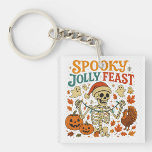 Spooky Jolly Feast Skeleton Halloween Sleutelhange Sleutelhanger