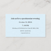 Spooky Kantoor Halloween Party Essentials Visitekaartje (Achterkant)