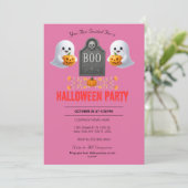 Spooky Kantoor Halloween Party Invitation Kaart (Staand voorkant)