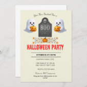 Spooky Kantoor Halloween Party Invitation Kaart (Voorkant / Achterkant)