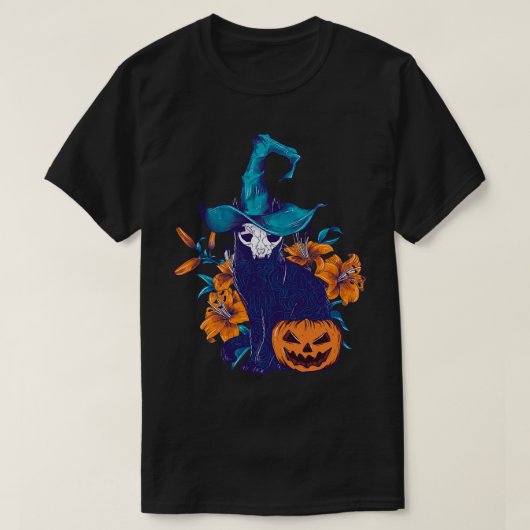 Spooky kat 2 t-shirt (Design voorkant)