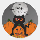 Spooky Kat Halloween Stickers (Voorkant)