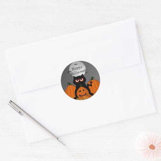 Spooky Kat Halloween Stickers (Envelop)