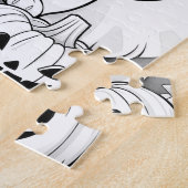 Spooky kat & pompoenen | Halloween Legpuzzel (Zijkant)