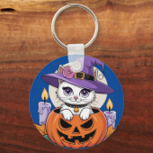 Spooky Kat Sleutelhanger (Voorkant)