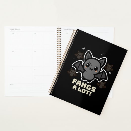 Spooky Kawaii Bat Halloween Planner (Display)
