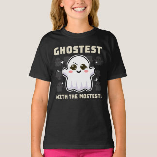 Spooky Kawaii Ghost Halloween Girl's T-shirt
