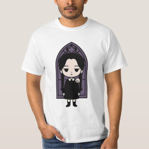 Spooky Kawaii Gothic Girl   Dark Academia-Sticker T-shirt