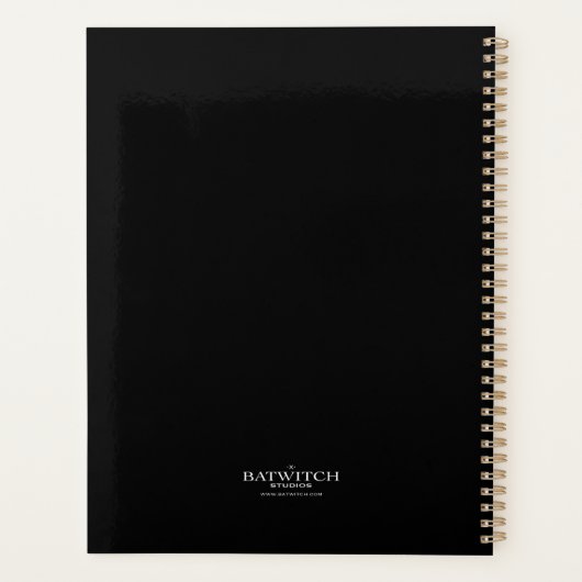 Spooky Kawaii Witch Halloween Planner (Achterkant)