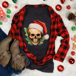 Spooky kerstkerstman t-shirt