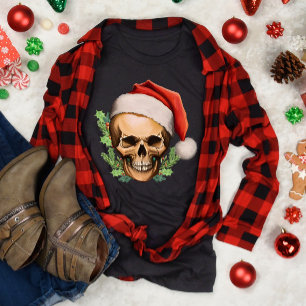 Spooky kerstkerstman t-shirt