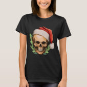 Spooky kerstkerstman t-shirt (Voorkant)