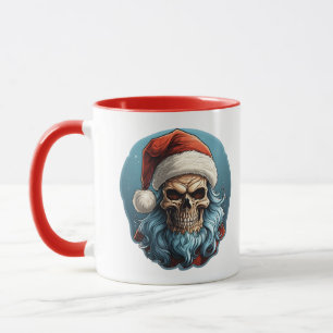 Spooky Kerstman schedel Grappige Kerstmis Mok