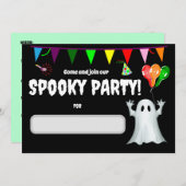 Spooky Kids Verjaardagsfeestje Kaart (Voorkant / Achterkant)