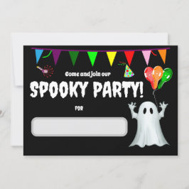 Spooky Kids Verjaardagsfeestje Kaart