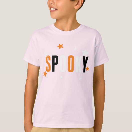 SPOOKY Kinder Halloween Cute Shirt (Voorkant)