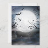 Spooky Kinder Halloween Party Kaart (Achterkant)