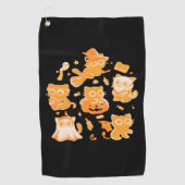Spooky Kittens Classic T-shirt Golfhanddoek (Voorkant)