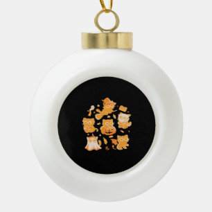 Spooky Kittens Classic T-shirt Keramische Bal Ornament