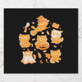 Spooky Kittens Classic T-shirt Sparkling Wijnetiket (Enkel label)