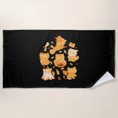 Spooky Kittens Classic T-shirt Strandlaken (Voorkant)