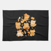 Spooky Kittens Classic T-shirt Theedoek (Horizontaal)