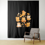 Spooky Kittens Classic T-shirt Wandkleed (In situ)