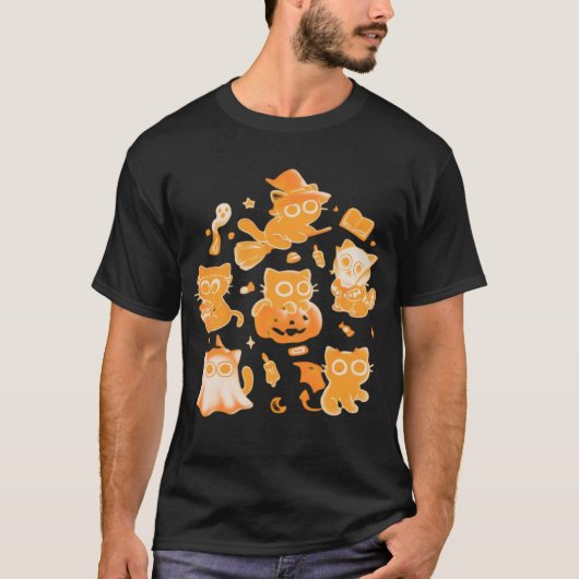 Spooky Kittens Klassiek T-Shirt (Voorkant)