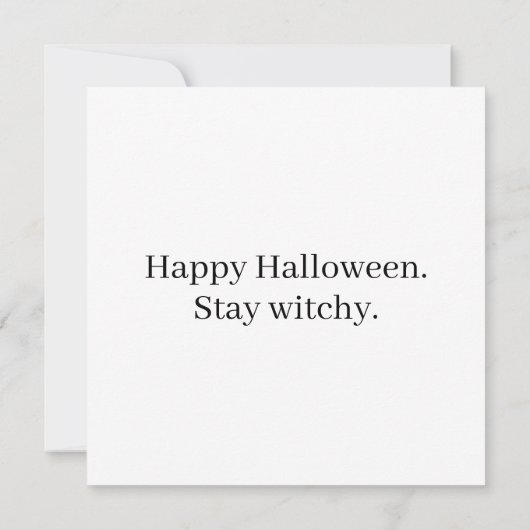 Spooky kleine Ms. Witch Kaart (Achterkant)