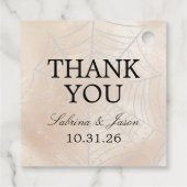 Spooky Kleine Paar Bedankjes Labels (Achterkant)