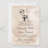 Spooky Kleine Paar Bruiloft Kaart (Voorkant)